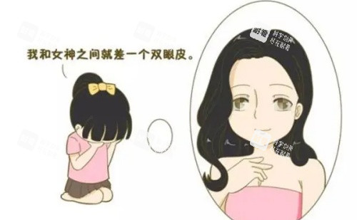 双眼皮效果示意图