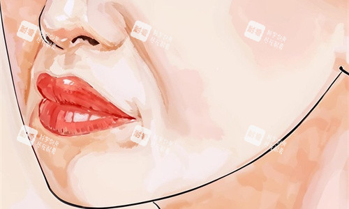 面部法令纹手绘图