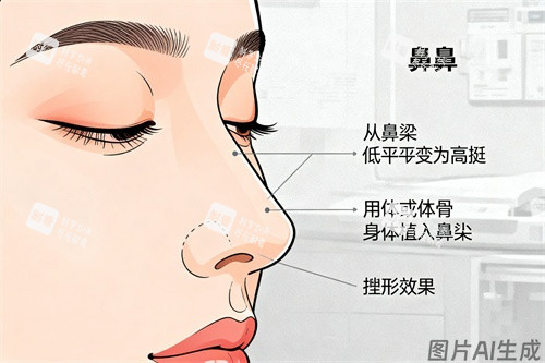 隆鼻卡通图展示