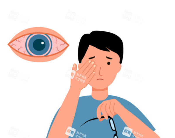 干眼病卡通图