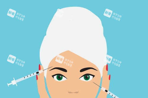 面部注射卡通宣传图 面部注射卡通宣传图