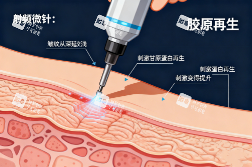 射频微针提升卡通图