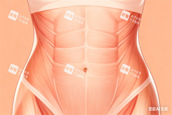 腹部吸脂卡通展示图