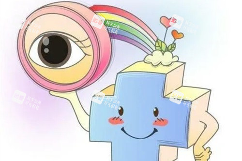 近视眼手术卡通图