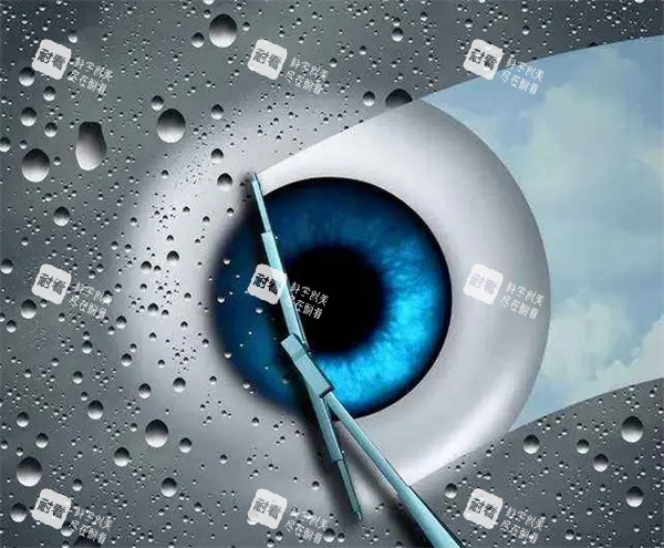 近视手术卡通图