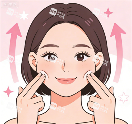 面部提升示意图 面部提升示意图