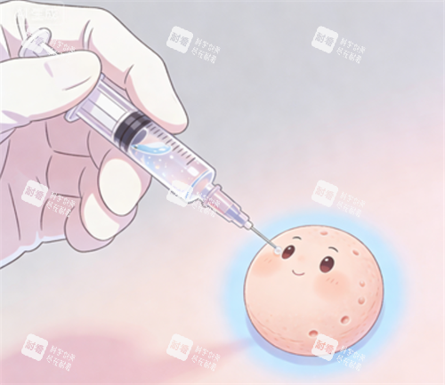 玻尿酸注射的卡通图