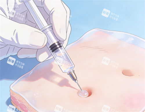 玻尿酸注射的示意图
