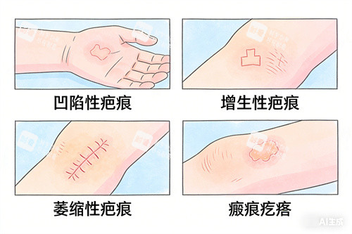 不同疤痕类型 不同疤痕类型