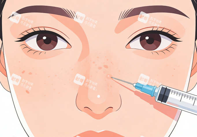 面部水光注射示意图