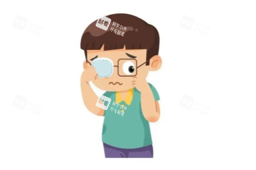 弱视治疗卡通图