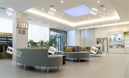 韩国VSline皮肤科狎欧亭店等待区