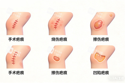 多类型疤痕图片