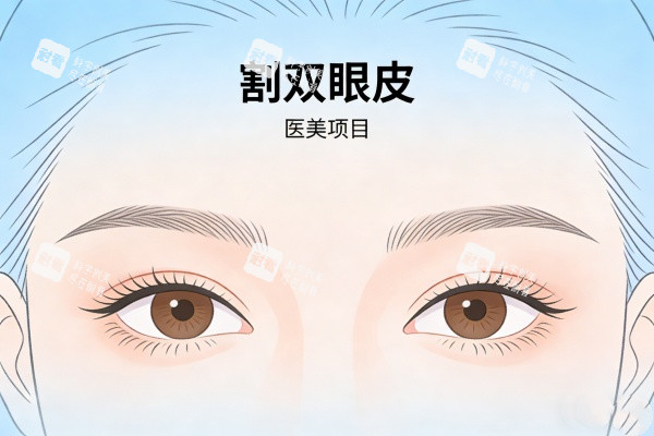 割双眼皮项目卡通图 割双眼皮项目卡通图