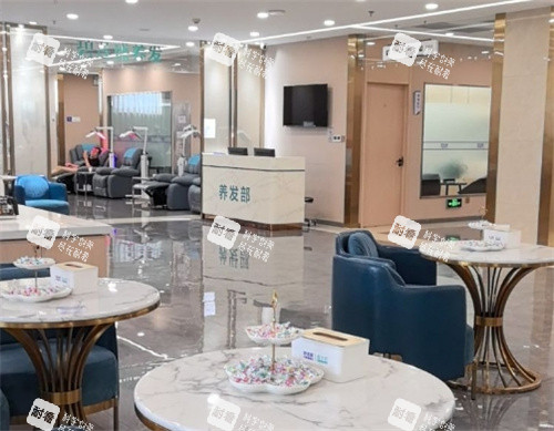 西安碧莲盛植发养发部候诊区