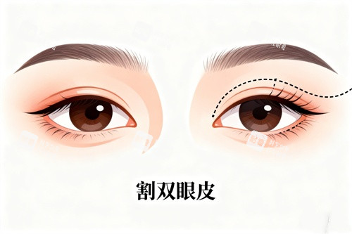 割双眼皮卡通图 割双眼皮卡通图