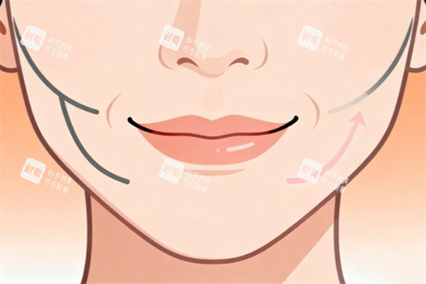 嘴角皱纹做提升卡通展示图 嘴角皱纹做提升卡通展示图