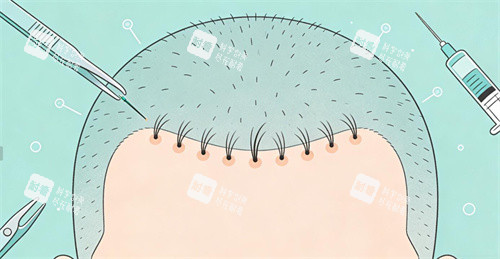 发际线种植卡通展示照片