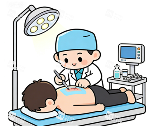 富贵包手术示意图