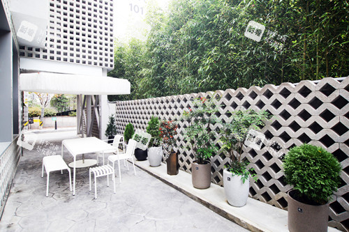 韩国童颜中心整形外部休闲区