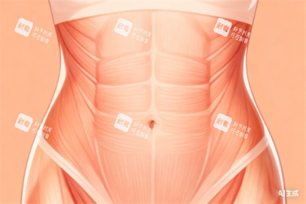 腹部吸脂卡通展示图