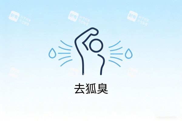 祛除狐臭卡通图展示