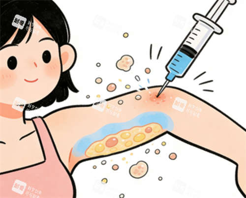 手臂吸脂卡通图