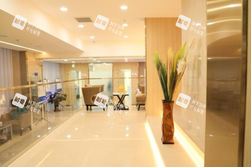 北京碧莲盛植发二楼大厅内部