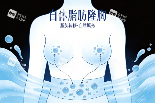 自体脂肪隆胸卡通图展示
