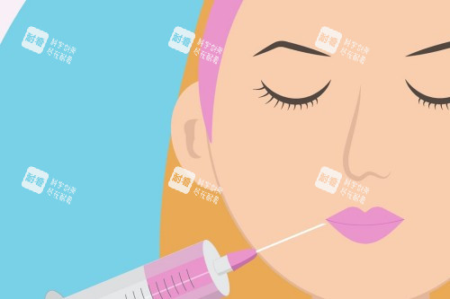 面部注射皮肤展示图