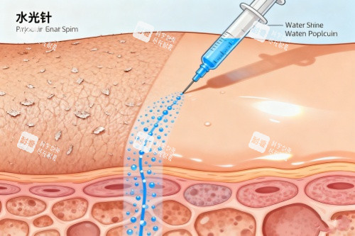 水光注射卡通图