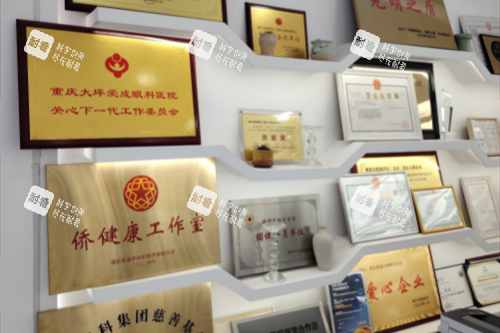 重庆爱成眼科大坪院区荣誉墙图