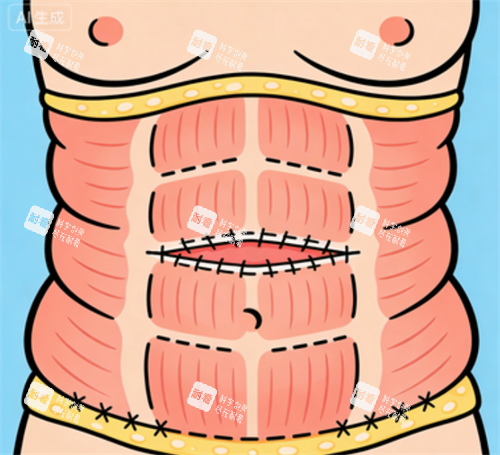 腹壁成形手术位置