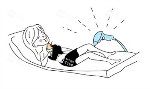 冰点脱毛卡通图