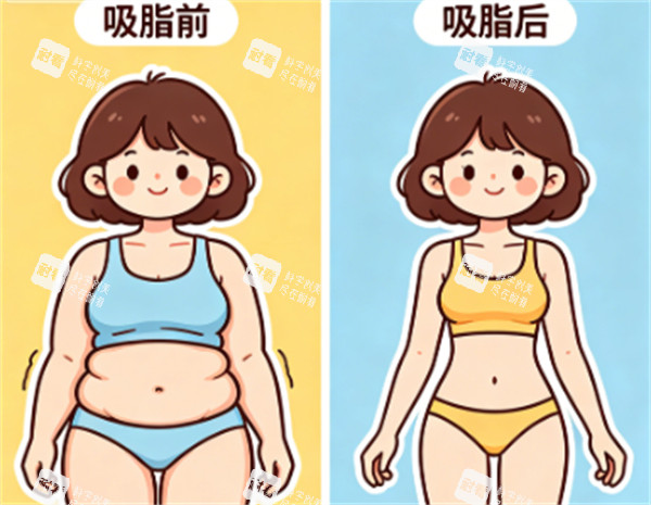 吸脂手术前后对比