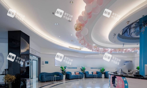 长沙爱思特整形入口处大厅示意图