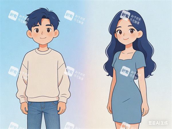 变性手术性别重置前后漫画对比展示图