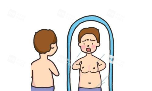 男性乳房肥大展示图 男性乳房肥大展示图