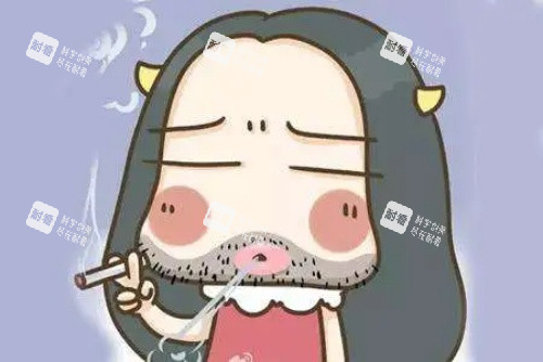 嘴部唇毛漫画图