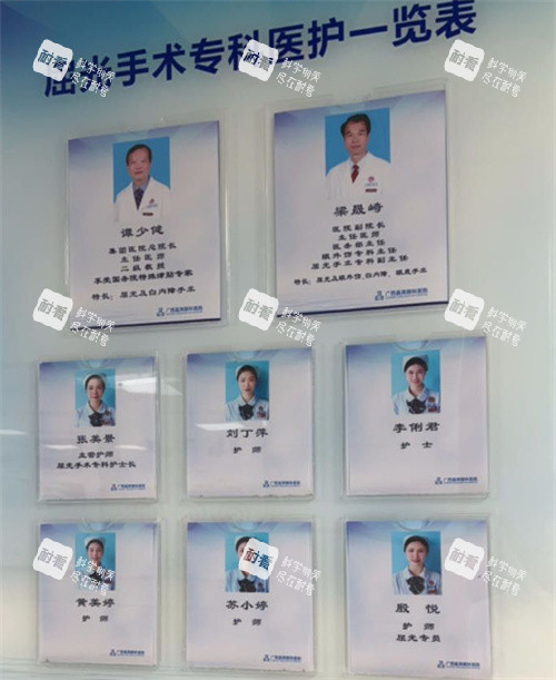 广西晶亮眼科医生介绍墙