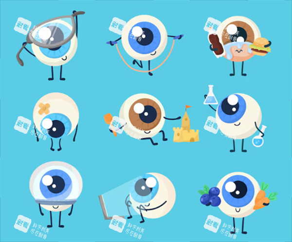眼睛问题卡通图