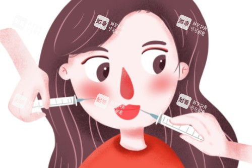面部注射卡通图 面部注射卡通图