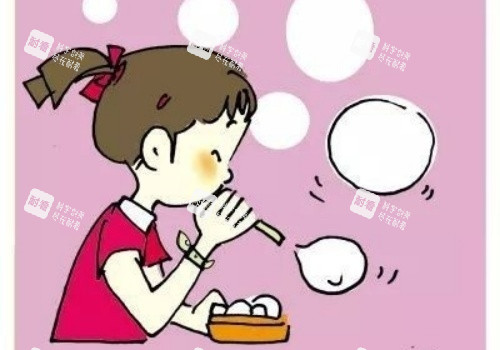 唇肌训练嘴唇含物吸管训练漫画图