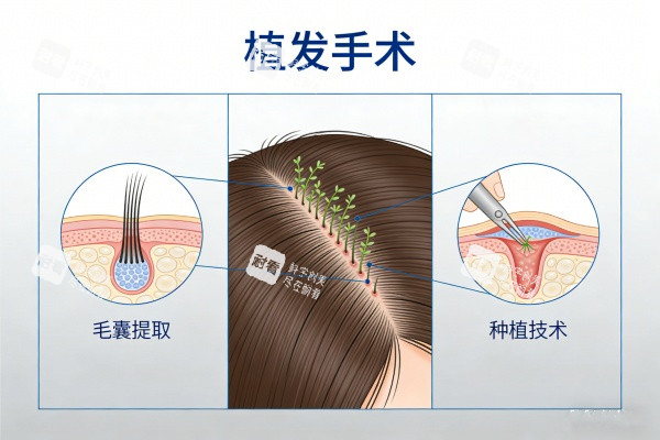 植发手术卡通图一览 植发手术卡通图一览