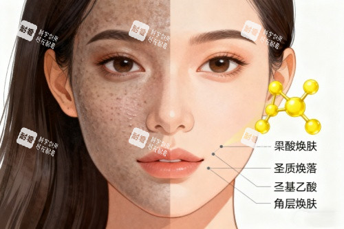 皮肤状态调整卡通图