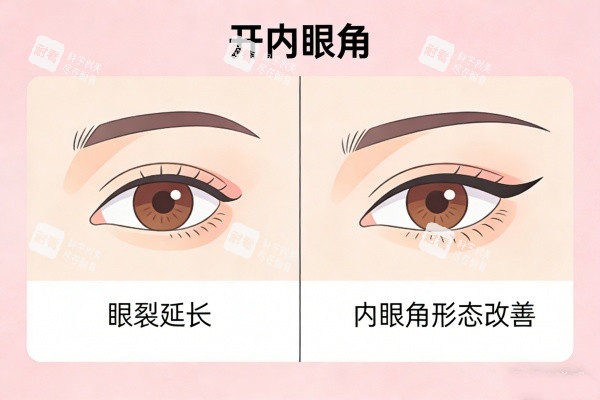 开内眼角卡通图一览