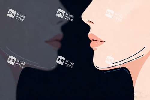 双下巴提升卡通图