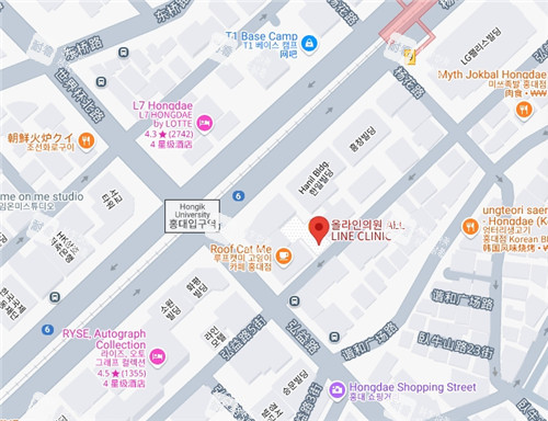 韩国奥俪颜皮肤科地图导航 韩国奥俪颜皮肤科地图导航