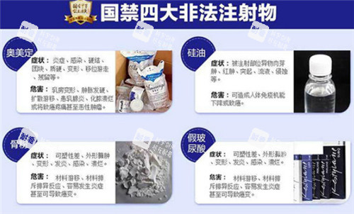 国内禁止的非法注射物 国内禁止的非法注射物