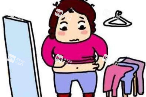 腰腹脂肪堆积卡通图 腰腹脂肪堆积卡通图